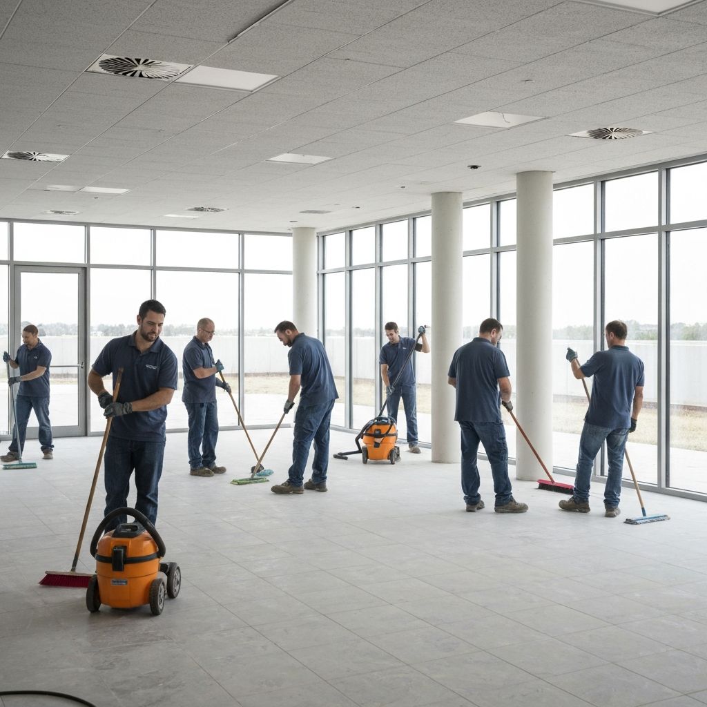 Le nettoyage de fin de chantier : étapes, normes et bonnes pratiques